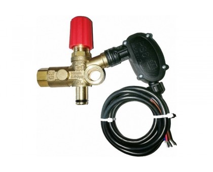 Регулятор давления давления VRF2-P (красный), 250 бар с выключателем давления (верхняя часть) Tecomec 4072401029